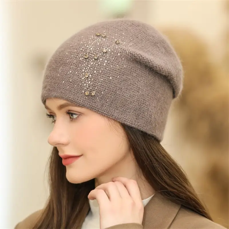 Fashionable All-match Thickened Knitting Cashmere Hat