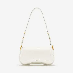 Stylish Adjustable Crossbody Shoulder Bag Retro Women - White - View 1
