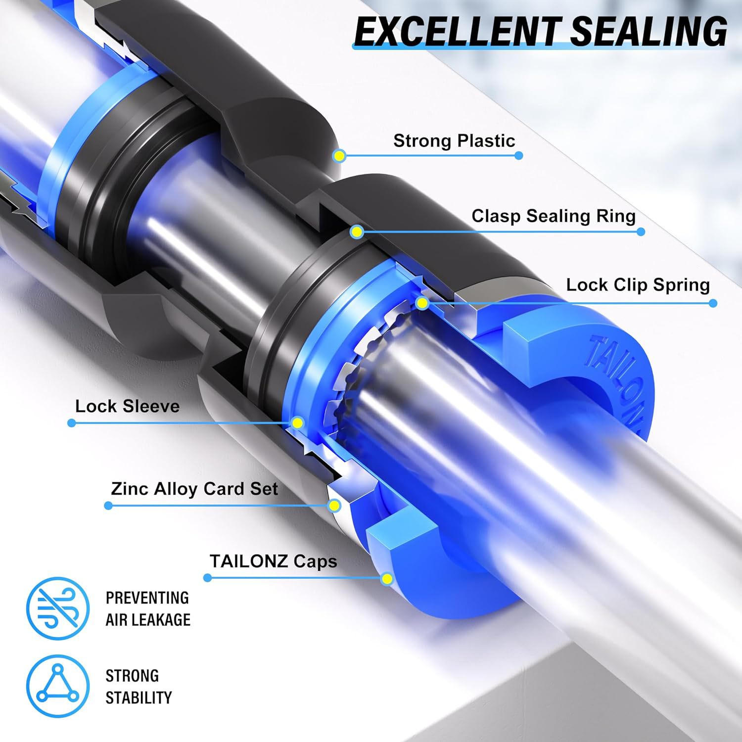 Title 3, 6mm Pneumatic Quick Connector Accessory