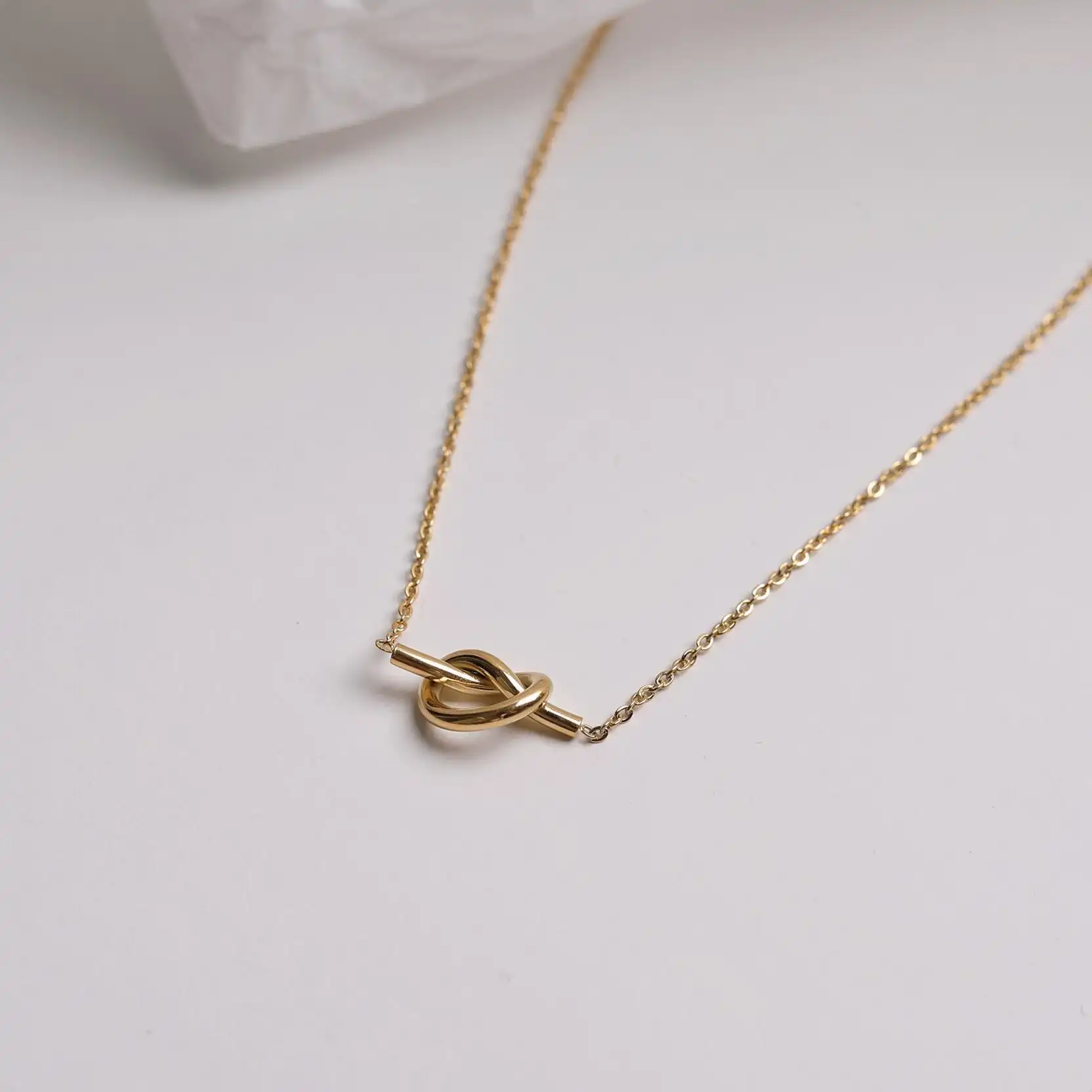Clavicle Chain Gentle Accessories Titanium Steel Necklace Female Fashion Niche Design All-matching