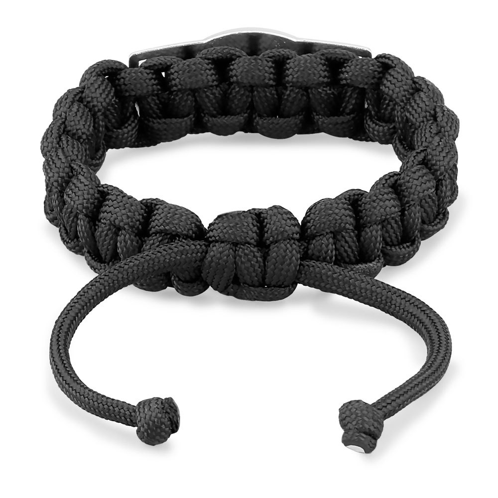 Flag-pattern Woven Adjustable Paracord Bracelet