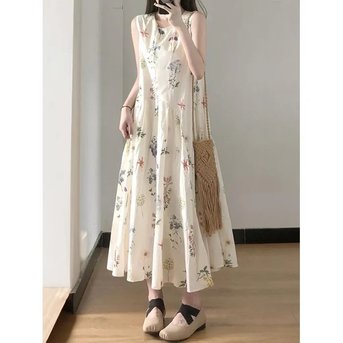 Summer Girls' Loose Slimming Vacation Dress - Dress 6621-M