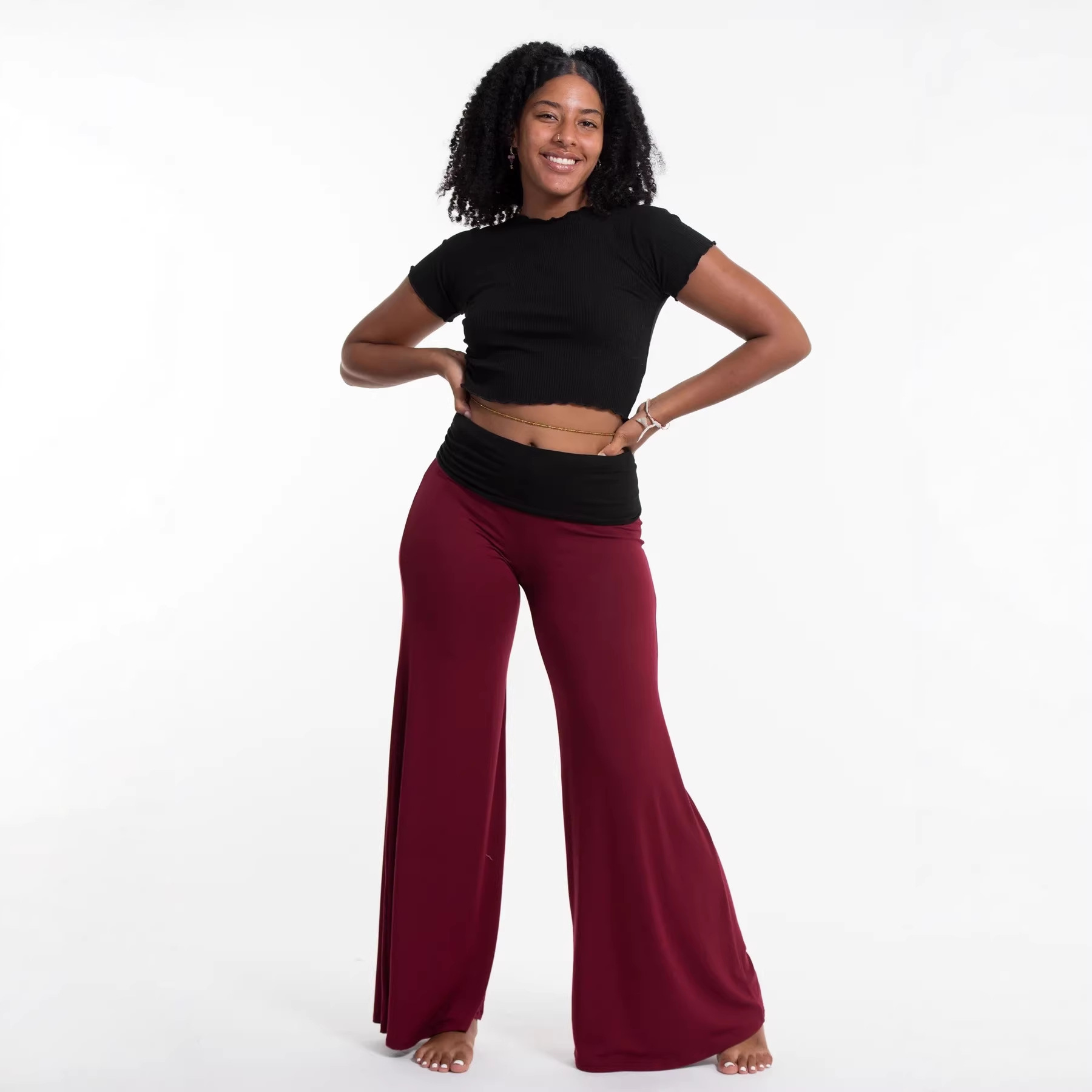 Womens Casual Wide-leg Pants For Sports And Leisure