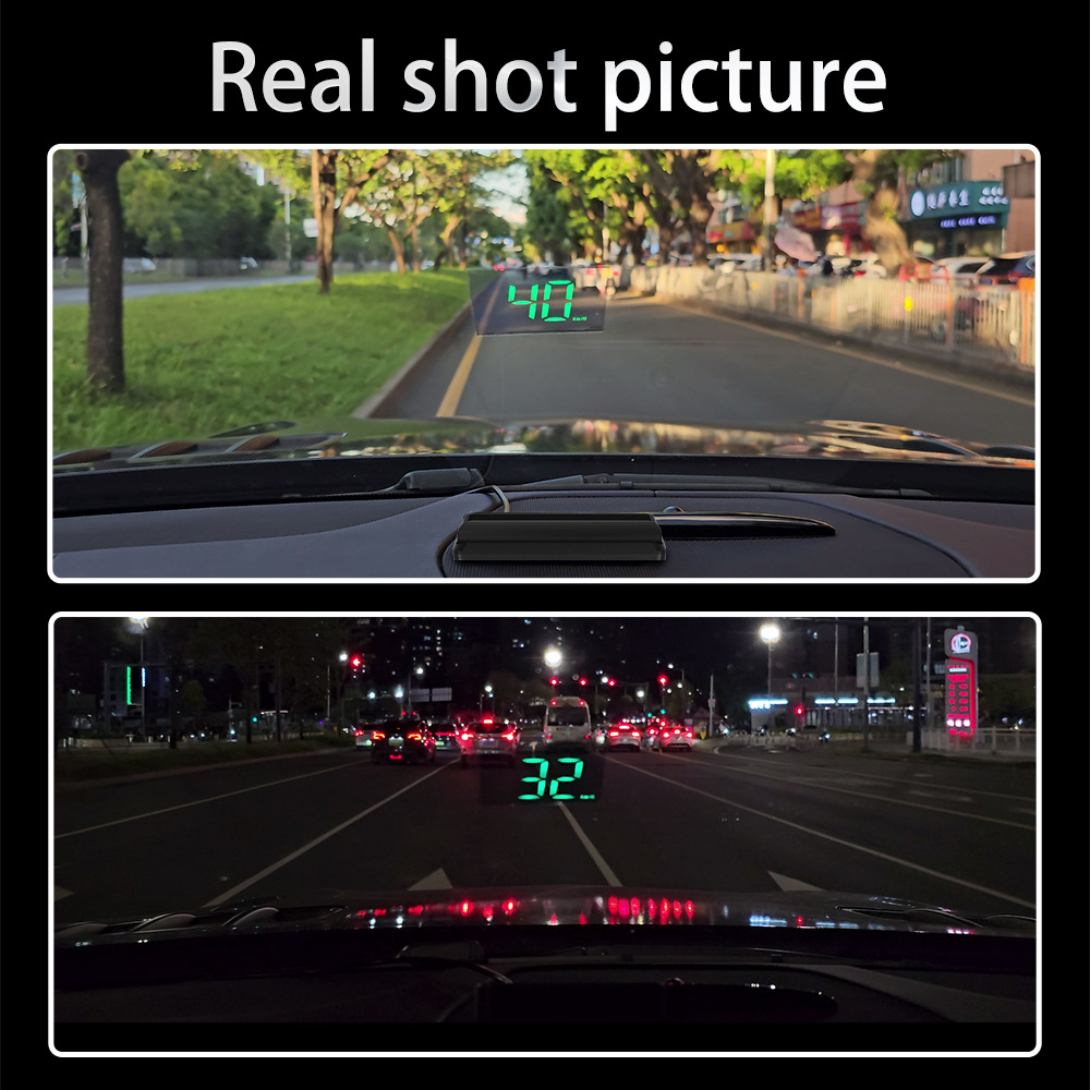 W2 Universal HUD Head-Up Display Car GPS Speedometer