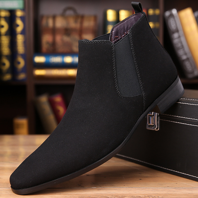 Men's Casual Leather Shoes Pointed-toe Plus Size