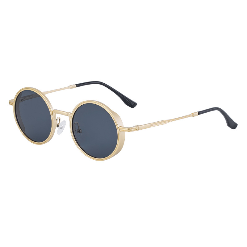 New Fashion Round Frame Sunglasses Men - Image 6