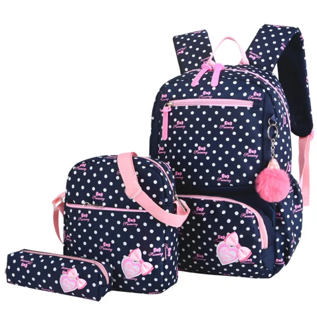 Elementary School Girl Korean Style Cute Princess Backpack Blue - Shop at LoveMi