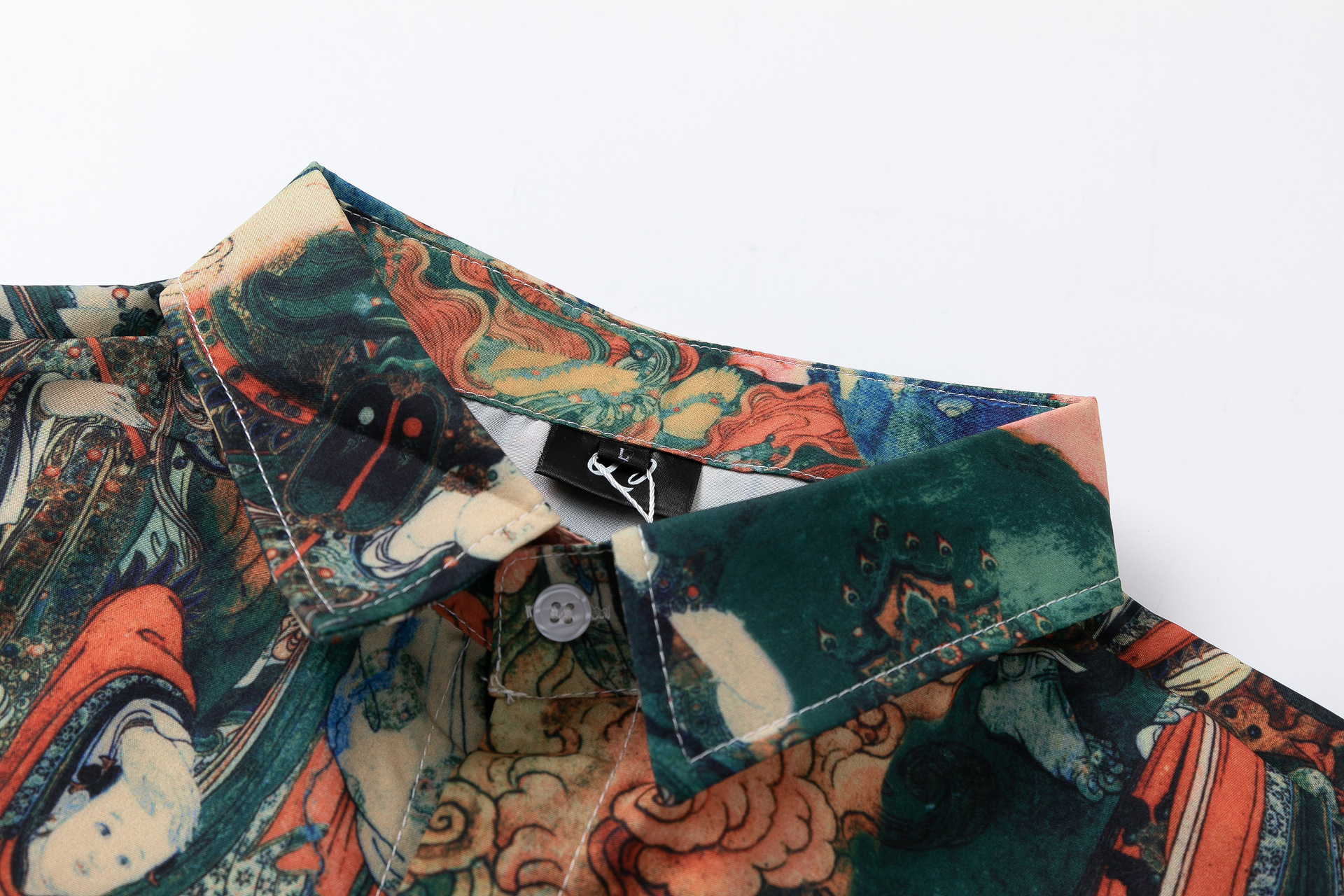 Title 3, Ukiyo Full Print Short Sleeve Shirt for Men and...