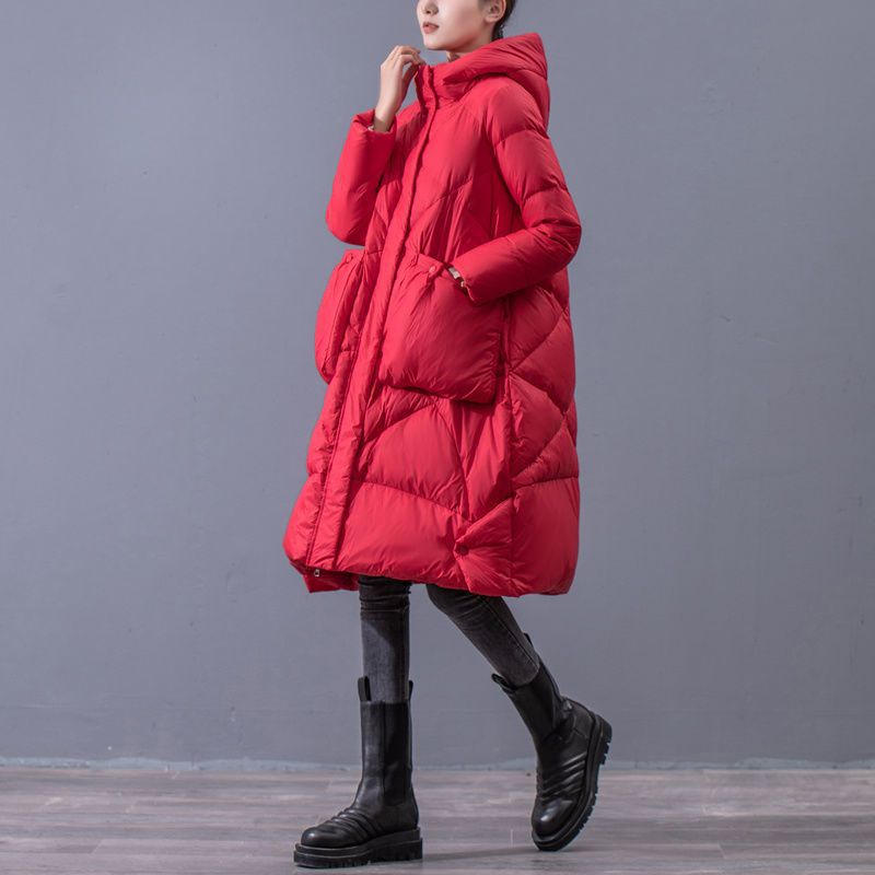 Loose Winter Artistic Retro Thickened Casual Ethnic Style Hooded Jacket
