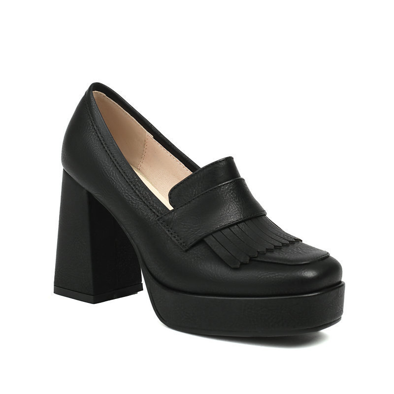 Block-Heeled Square-Toe Pumps, picture 2 of 6