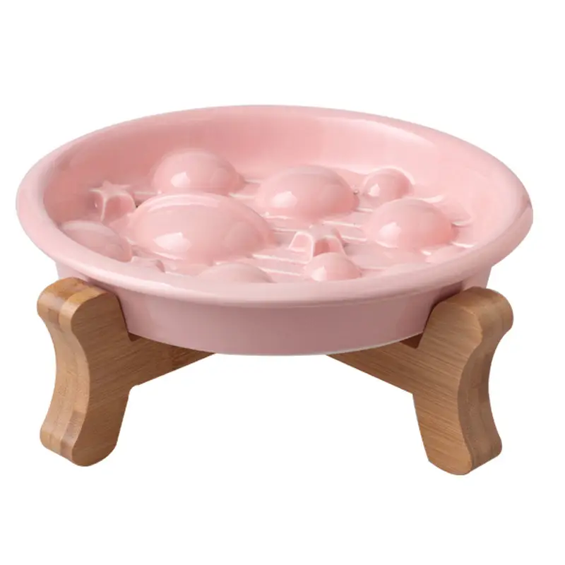 Pet Ceramic Slow-feeding Bowl And Dish For Cervical Spine Protection