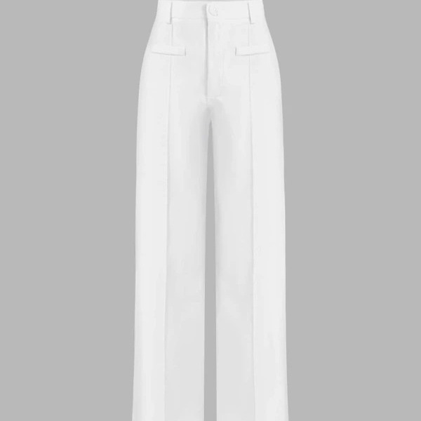 High Waist Drooping Wide Leg Pants - Image 7