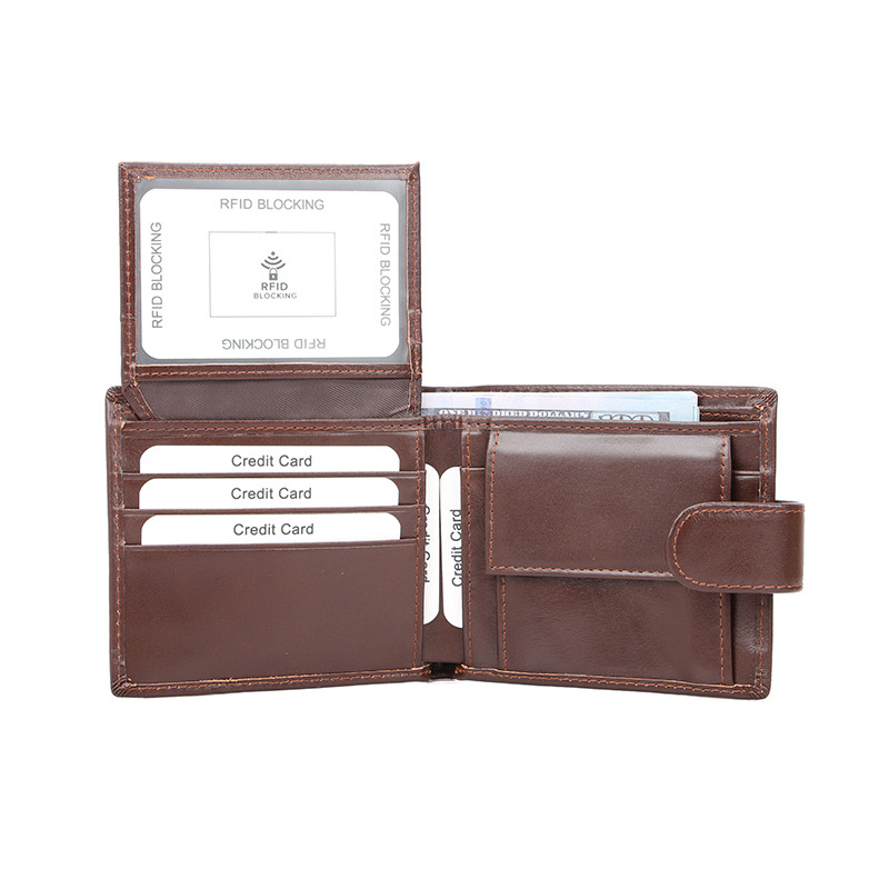 New Cross-border Genuine Leather Men's Wallet