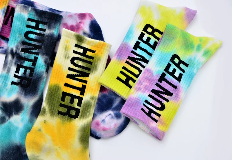 Title 16, Tie-Dyed Thin Tube Socks For Men And Women