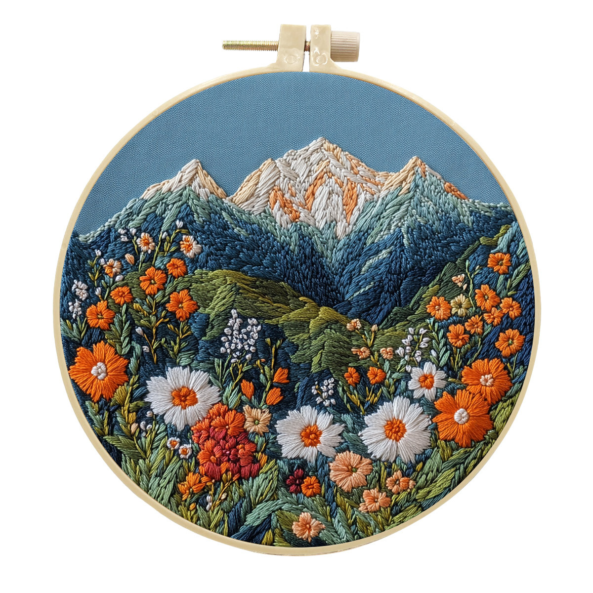 Mountain Style Diy Embroidery Handmade Cloth Art Material Kit Sets Creative Handmade