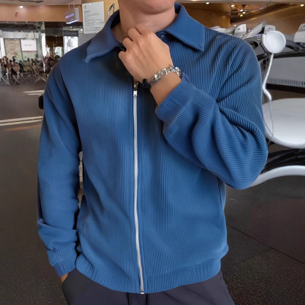 Casual Lapel Jacket Cardigan Men's Fashion