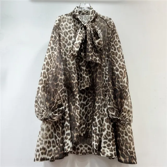 Western Leopard Print Loose And Irregular Design Skirt Leopard - Shop at LoveMi
