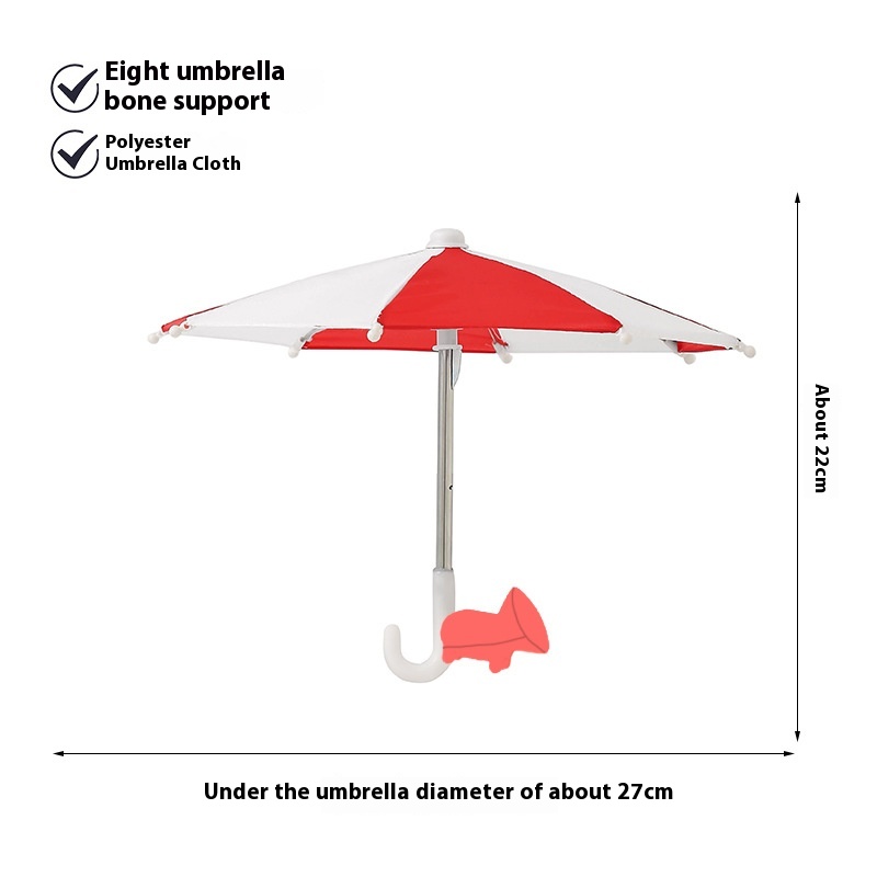 Red And White Toy Umbrella