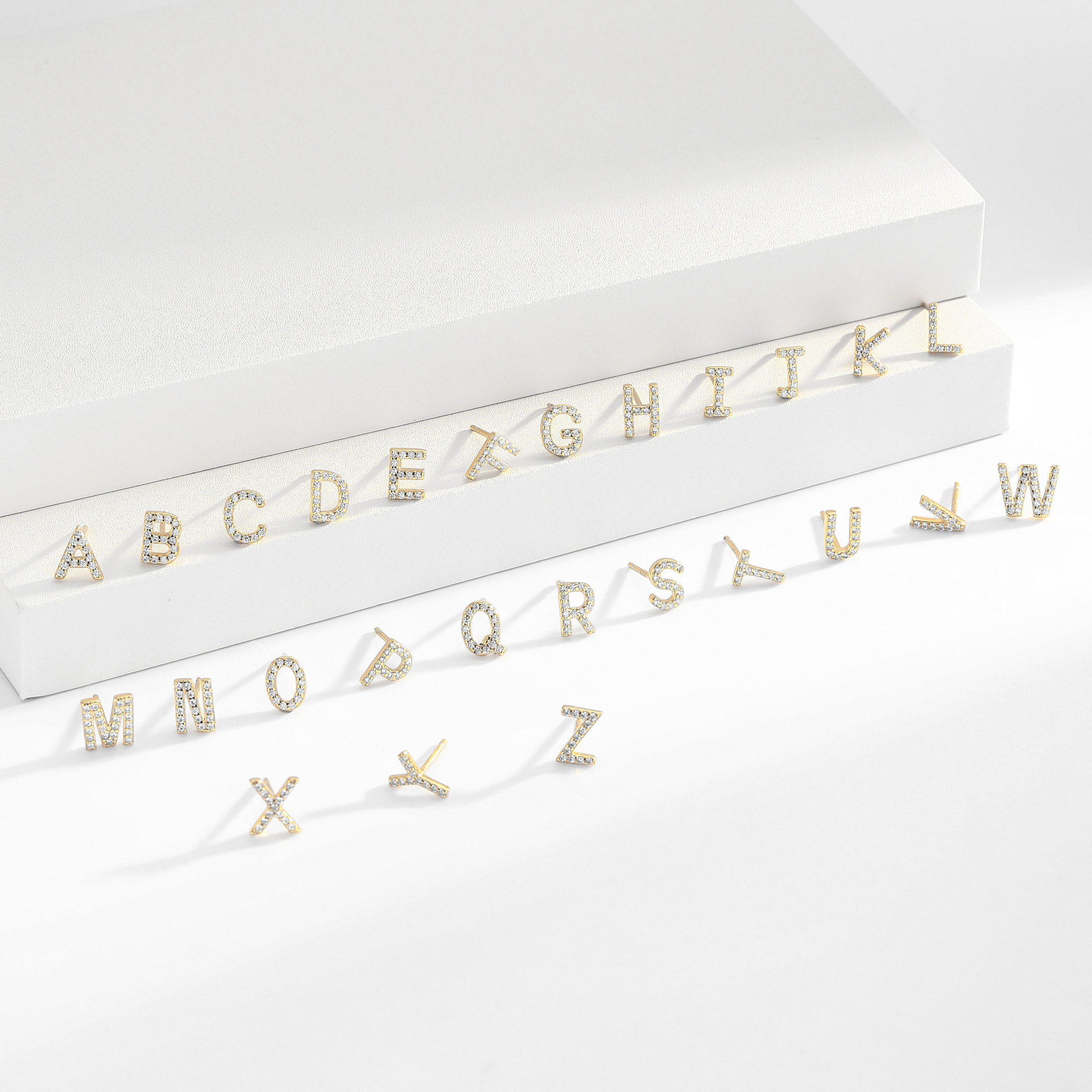 Women's Fashionable Letters Elegant Ear Studs