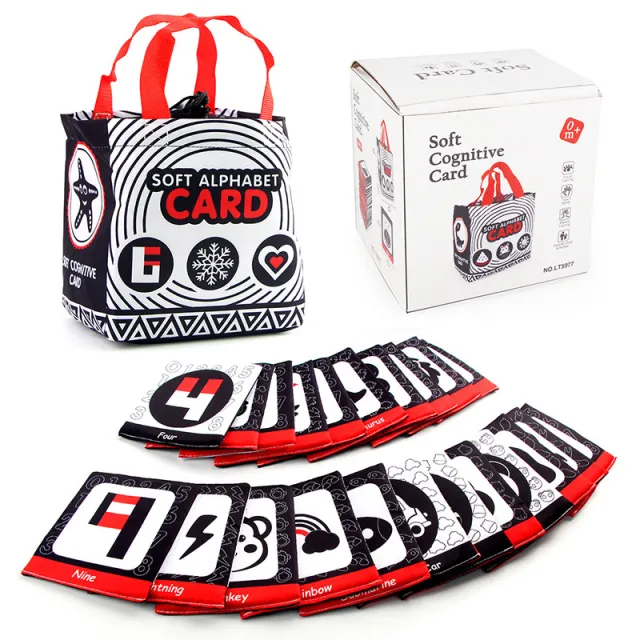 New Baby Early Education Enlightenment Animal Alphanumeric Cognitive Card Cloth Book Buggy Bag Cp5977 Digital Cognitive Boxed - Shop at LoveMi