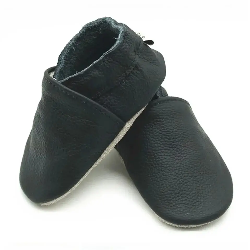 Baby Soft Bottom Solid Color Calf Leather Shoes Toddler Shoes