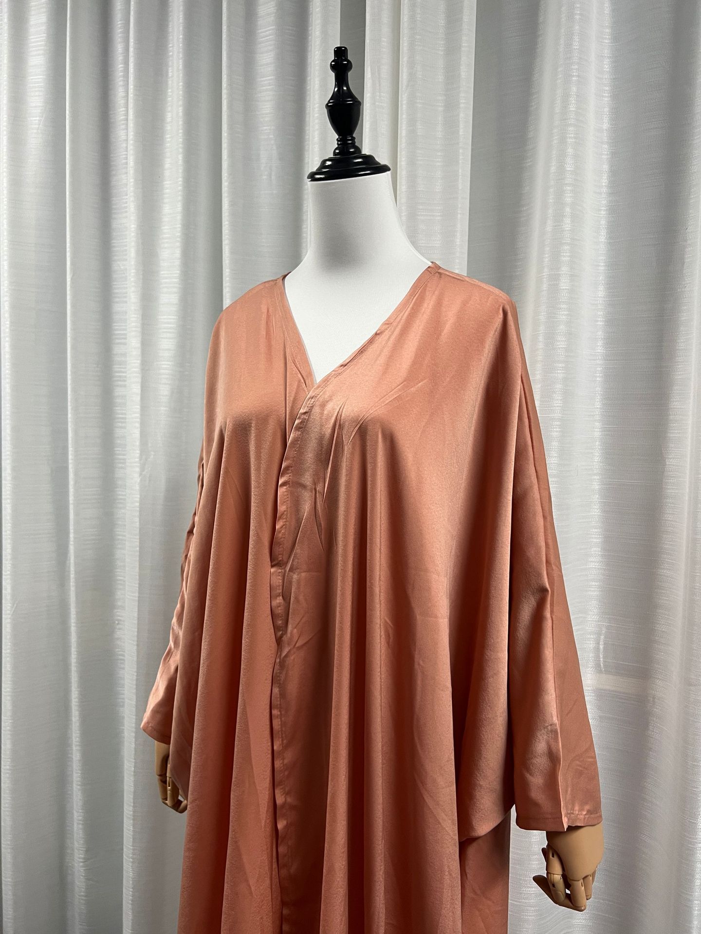 Women's Fashion European Muslim Satin Robe