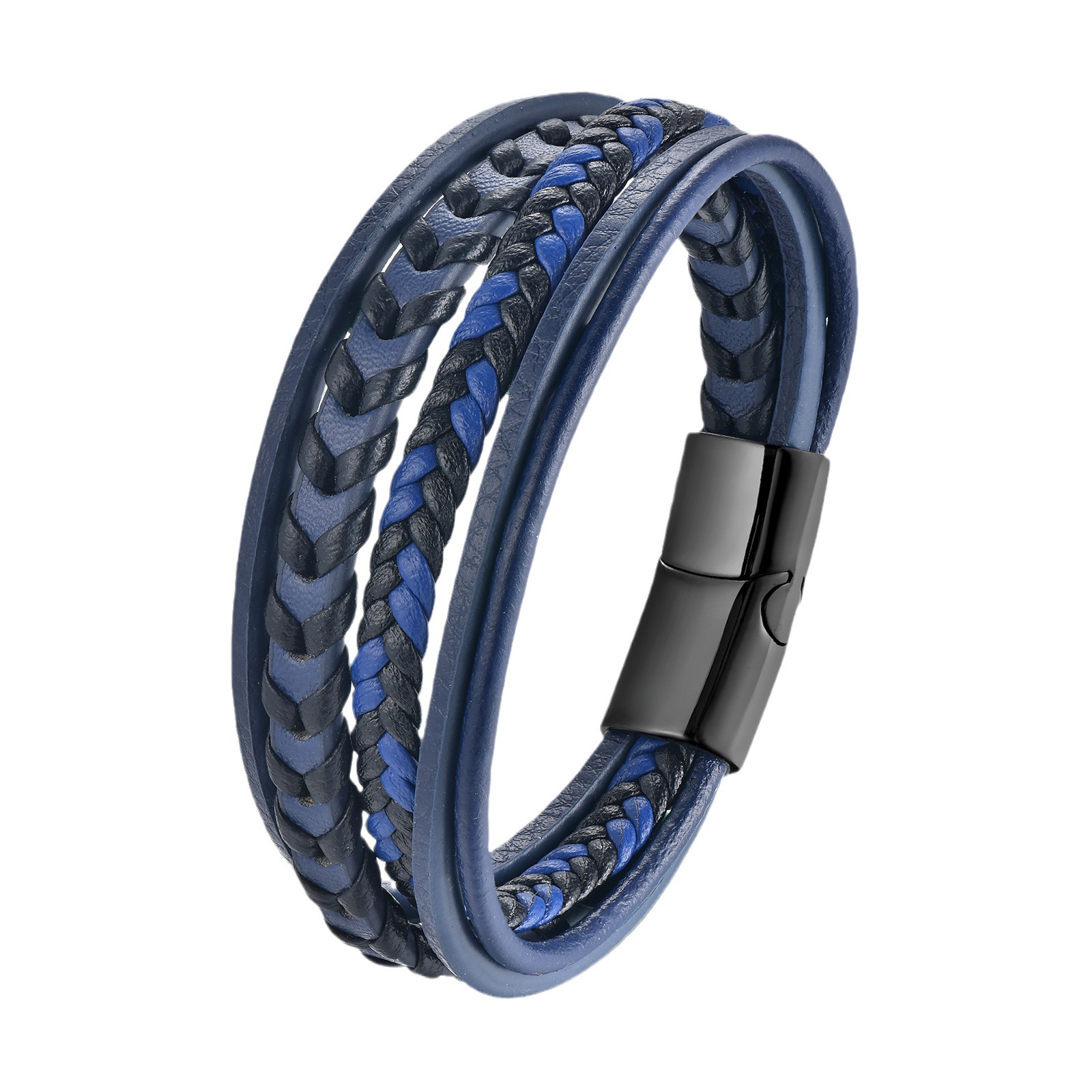 Trendy Men's Bracelet Classic All-match Hand-woven Leather