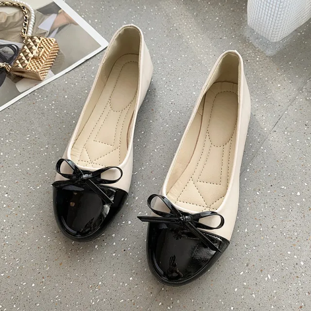 Women's Fashion Low cut Bowknot Trendy Shoes Beige - Shop at LoveMi