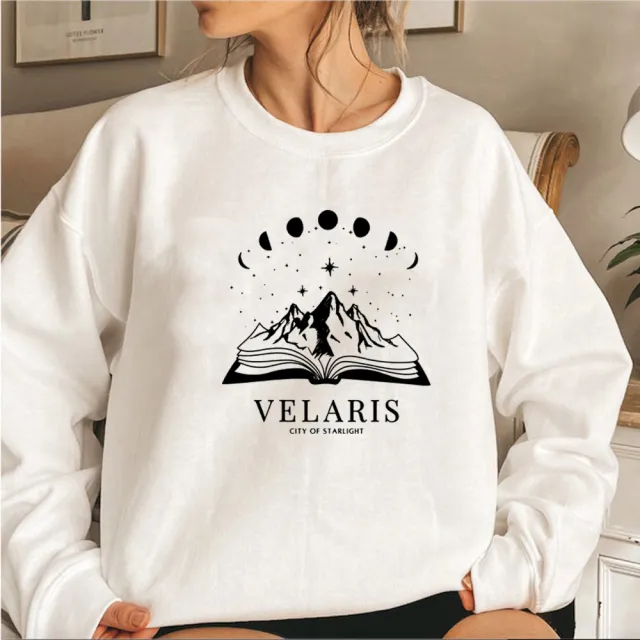 European And American Letter Pattern Three dimensional Printing Crew Neck Pullover Sweatshirt White - Shop at LoveMi