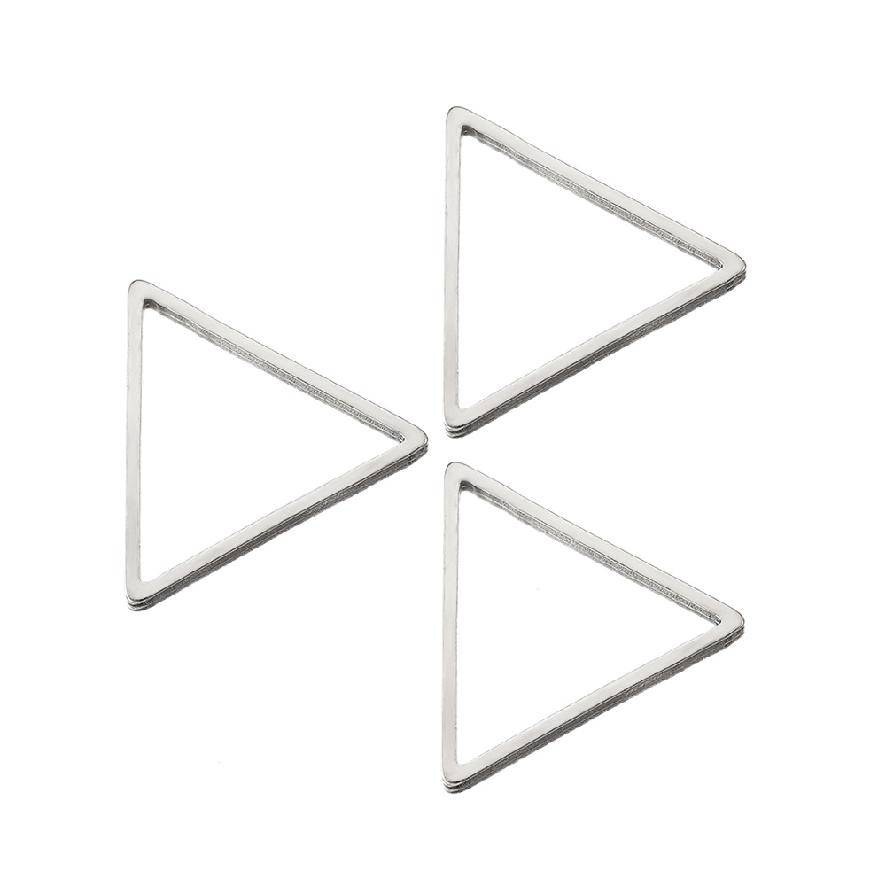 Stainless Steel Popular Geometric Triangle Earrings Pendant Electroplating Pendant Diy Ornament Accessories