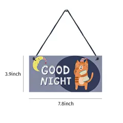 Wooden Cat Pendant For Pets Vintage Style - Wooden Cat Tag 2E - View 1