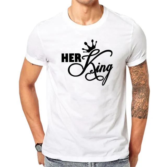 Women's Short Sleeve Straight Pullover King White - Shop at LoveMi