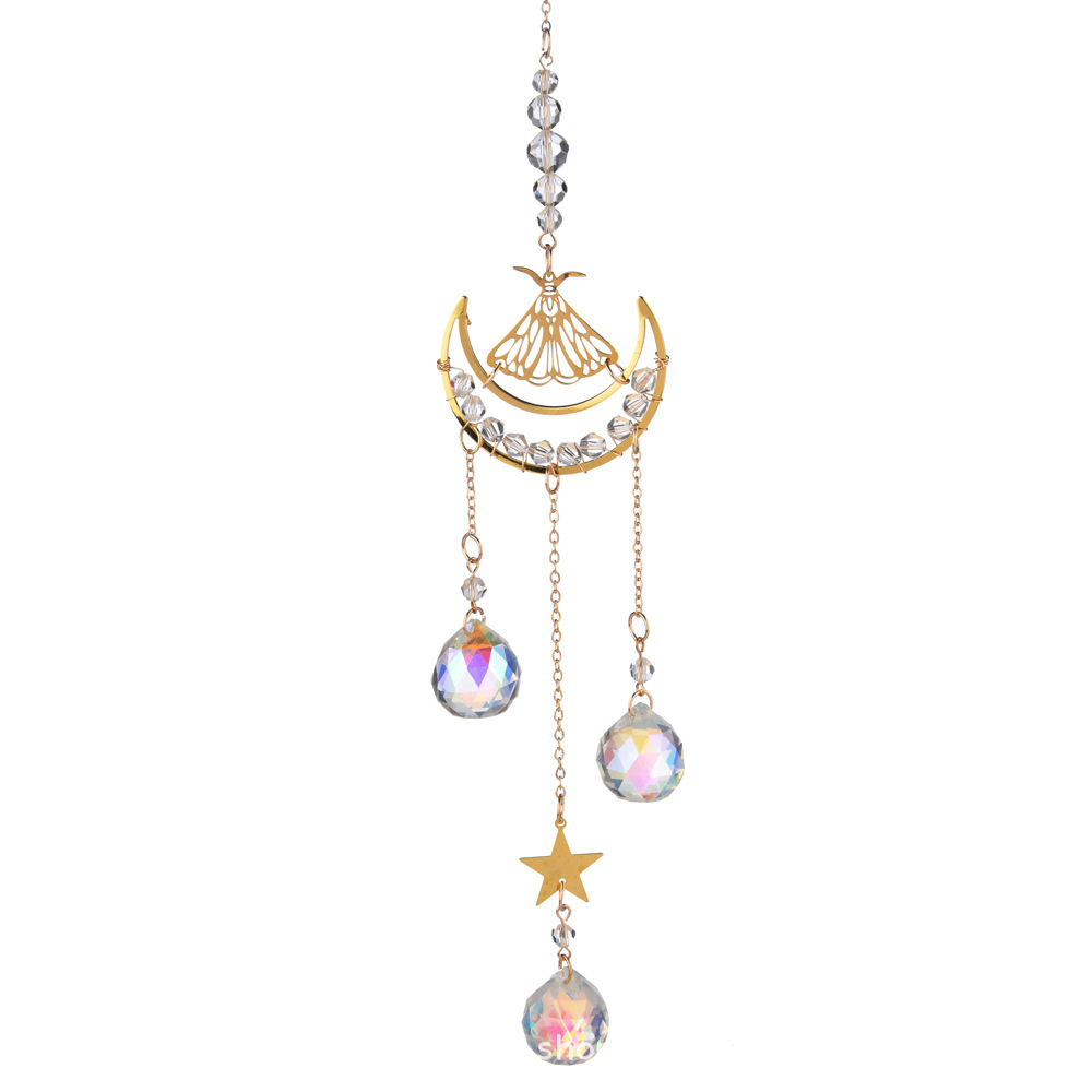 Beautiful Pendant Moon Butterfly Moth Sunshine Catcher