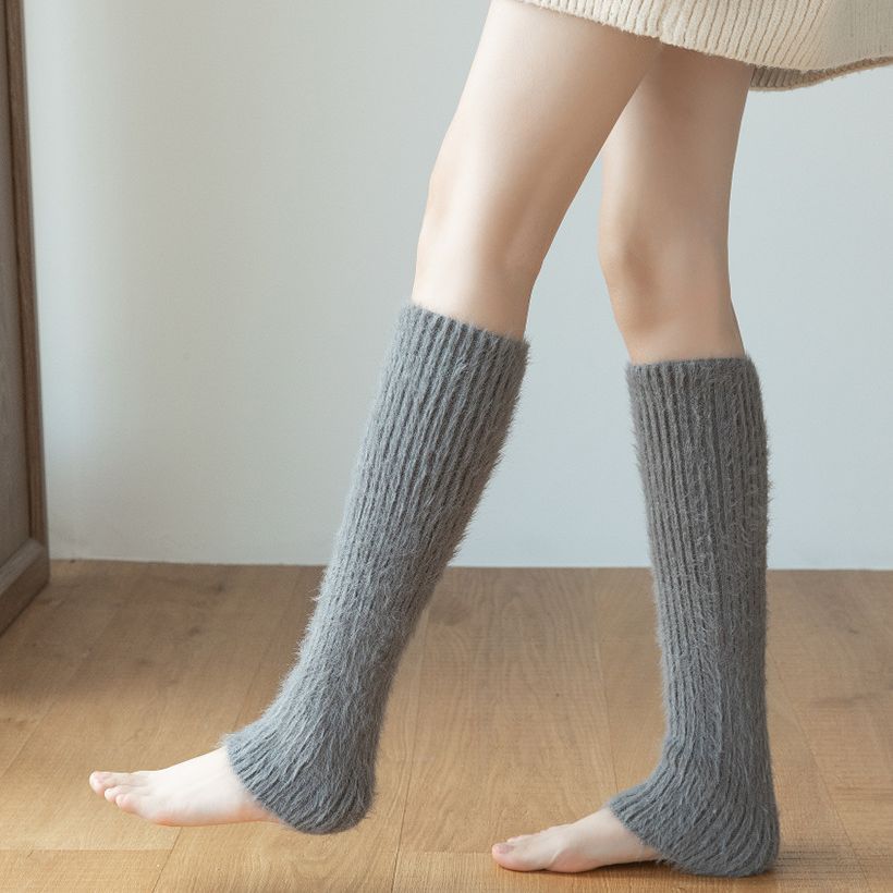Thickened Feather Yarn Foot Sock Containing Cashmere Bunching Socks