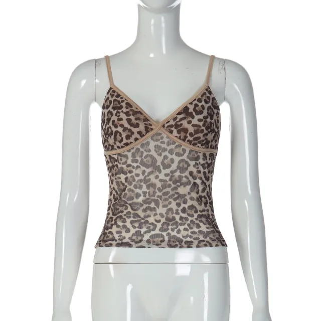 Fashionable Leopard Print Camisole For Women Leopard - Shop at LoveMi