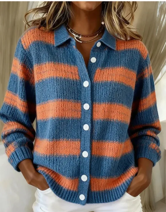 Women's Shirt Lapel Cardigan Top Solid Color Color 37 - Shop at LoveMi