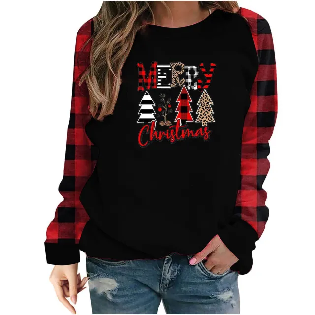 Christmas 3D Printed Fashion Loose Top Pullover Sweater Style 20 Xs - Shop at LoveMi