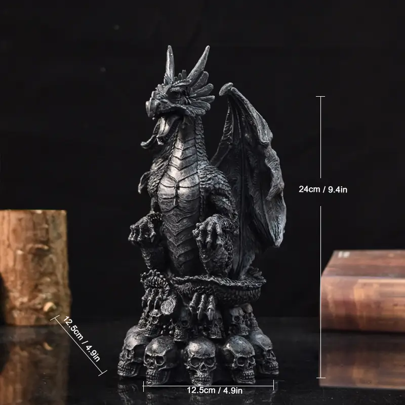 Dragon Statue Candlestick Resin Craft Decoration Ornaments