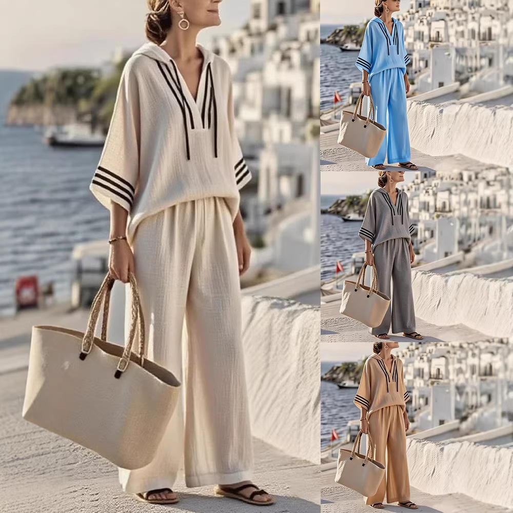 Stylish Minimalist Casual Womens Long Sleeve Set