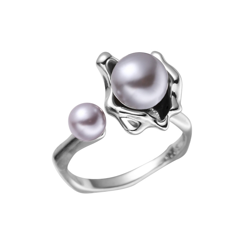 Buy Shop Ins Popcorn Open-end Pearl Ring Female S925 Sterling Silver