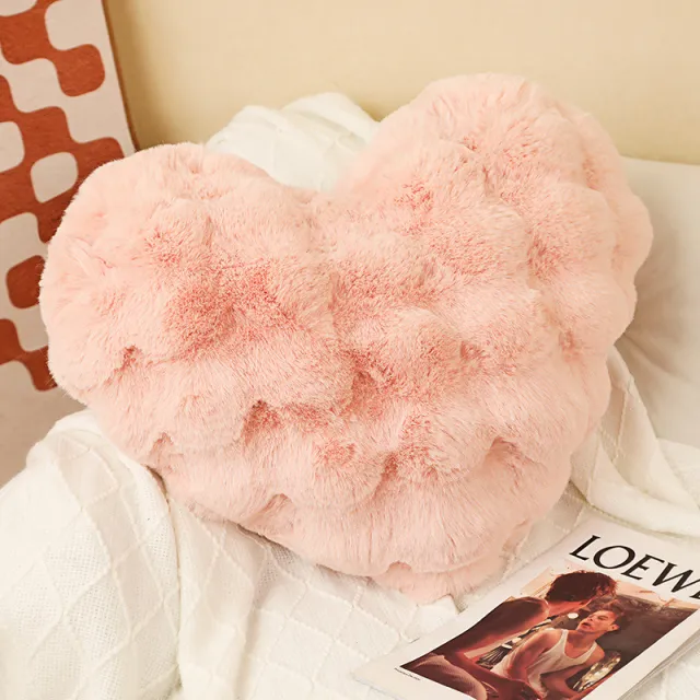Nordic Style Pillow Sofa Cushion Creative Home Pillow Pink Heart - Shop at LoveMi