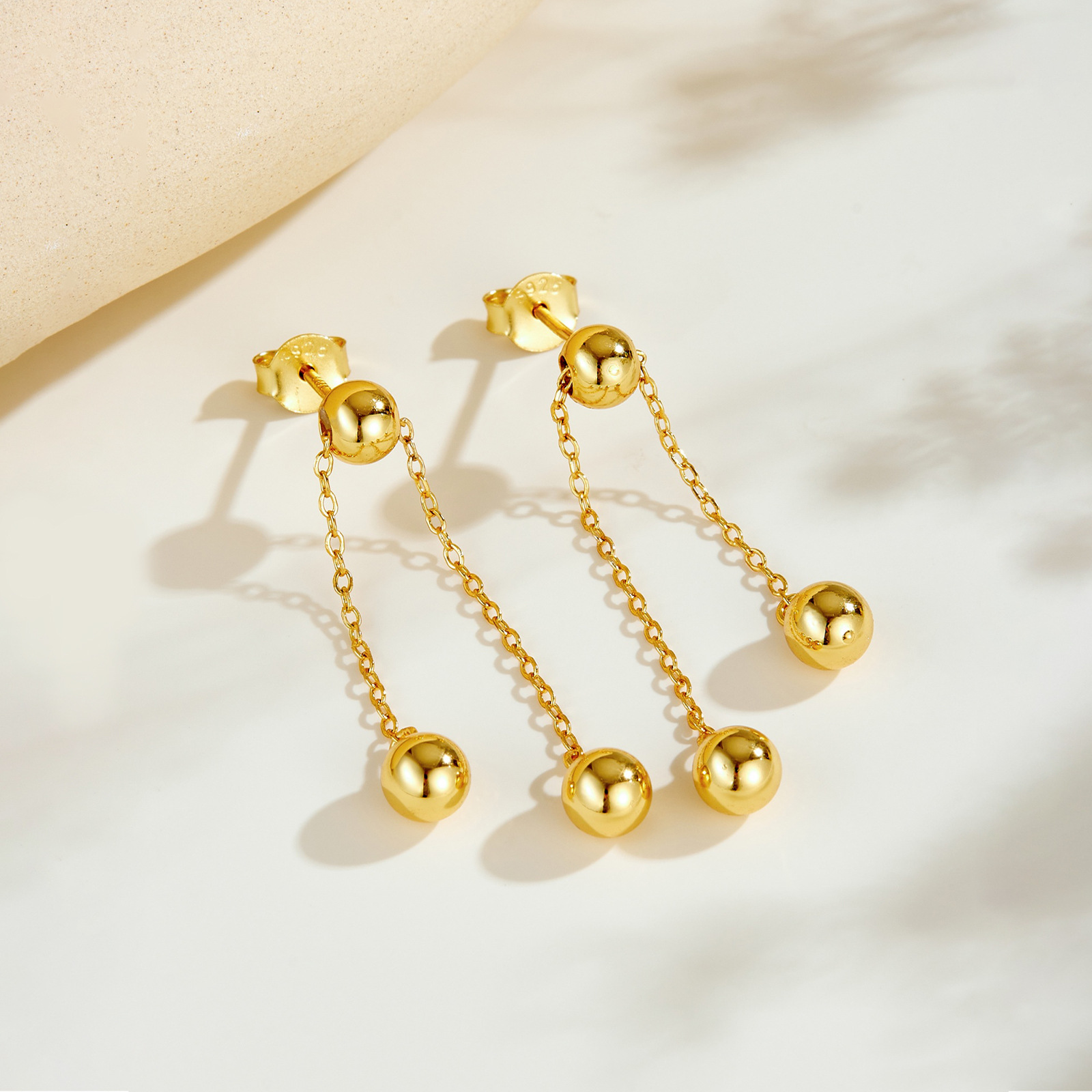 Womens Personalized Retro Beaded Tassel Earrings product image