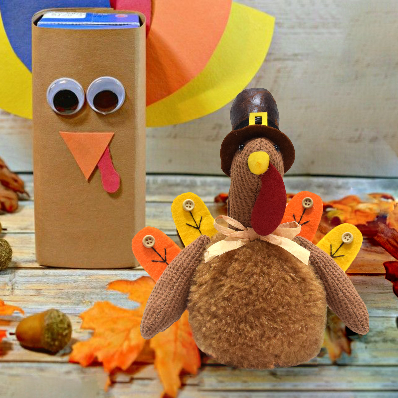 Title 2, Thanksgiving Decorations Turkey Ornaments Handm...