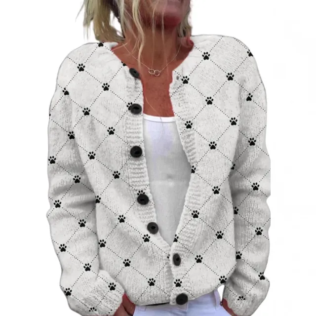 3D Digital Printing Cardigan Knitted Coat Women's Clothing Hwj 50328213906 Xl - Shop at LoveMi