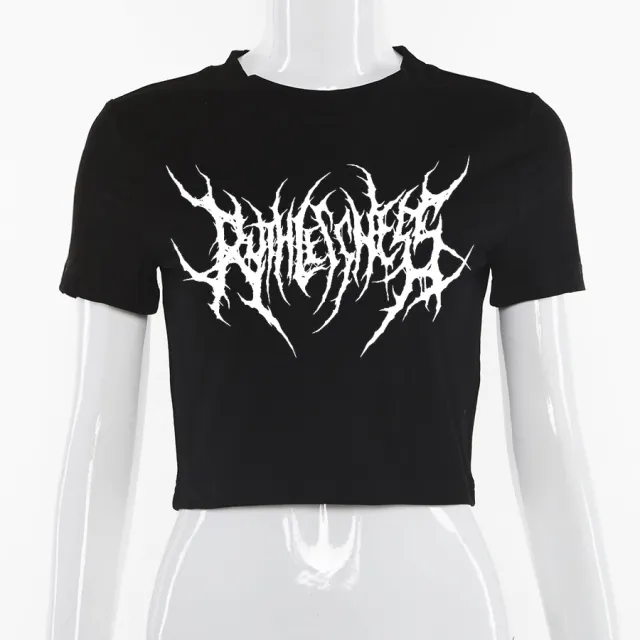 Short Short Sleeve T shirt Women's Sexy Slim fit Top Black - Shop at LoveMi