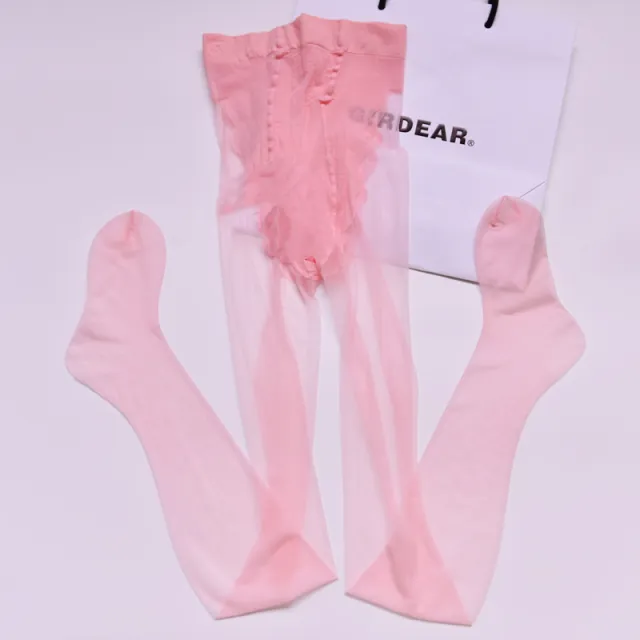Plus Size Bikini Black Silk Stockings Female Thin And Silky Sheer Pantyhose Pink - Shop at LoveMi