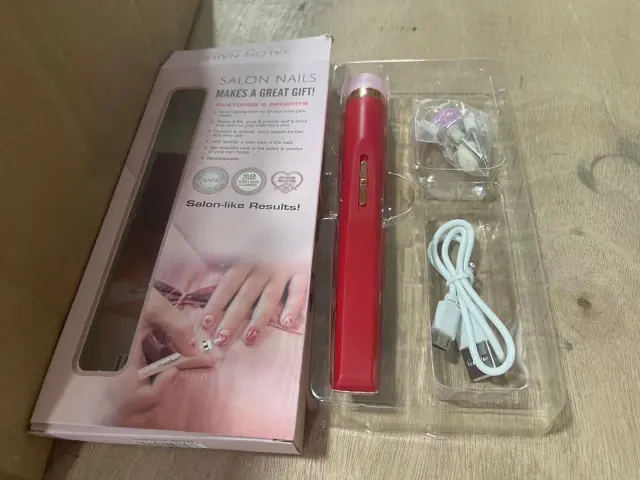 Cross border Nail Piercing Device Electric Nail Trimmer Five in one Nail Polishing Machine Nail File Flawless Nail Polish Red - Shop at LoveMi
