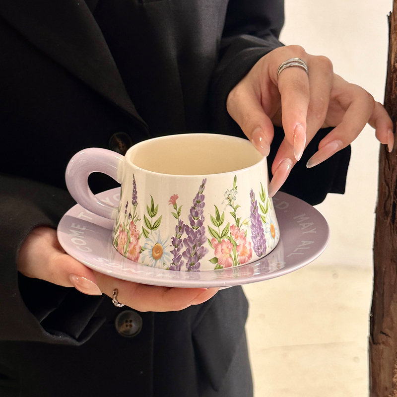 Retro Office Water Cup High-value Coffee Mug For Girls — foto 4