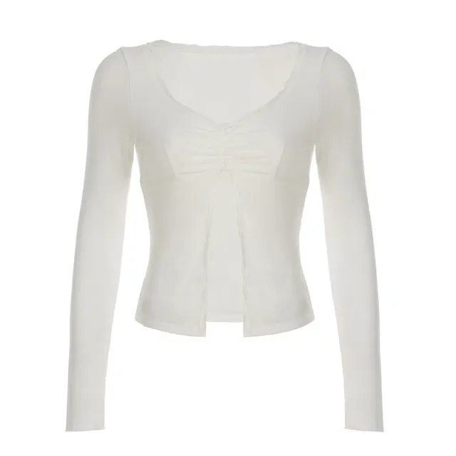 European And American Sexy Style Lace Split Top White - Shop at LoveMi