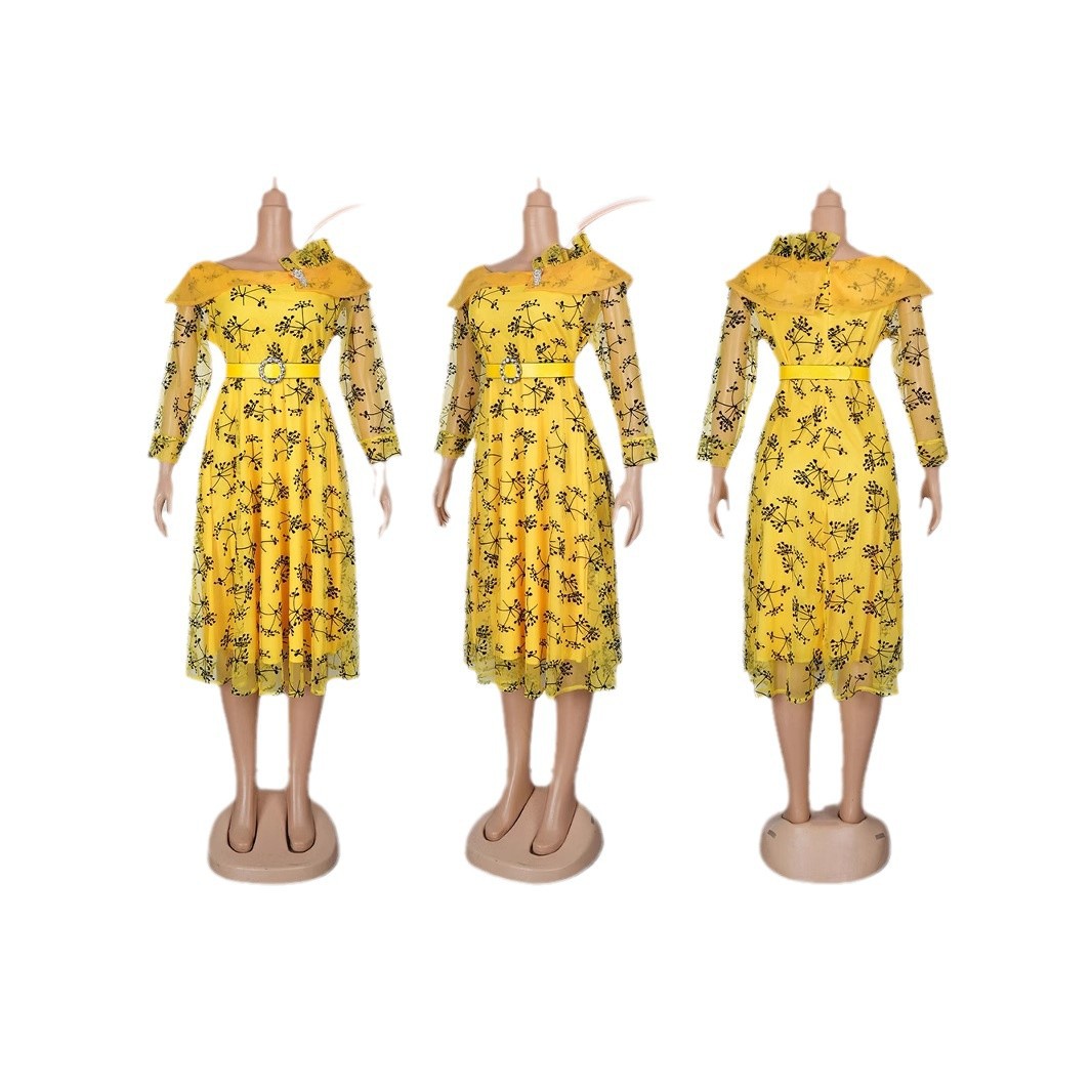 Plus Size Printed Dress For Woman - Image 4